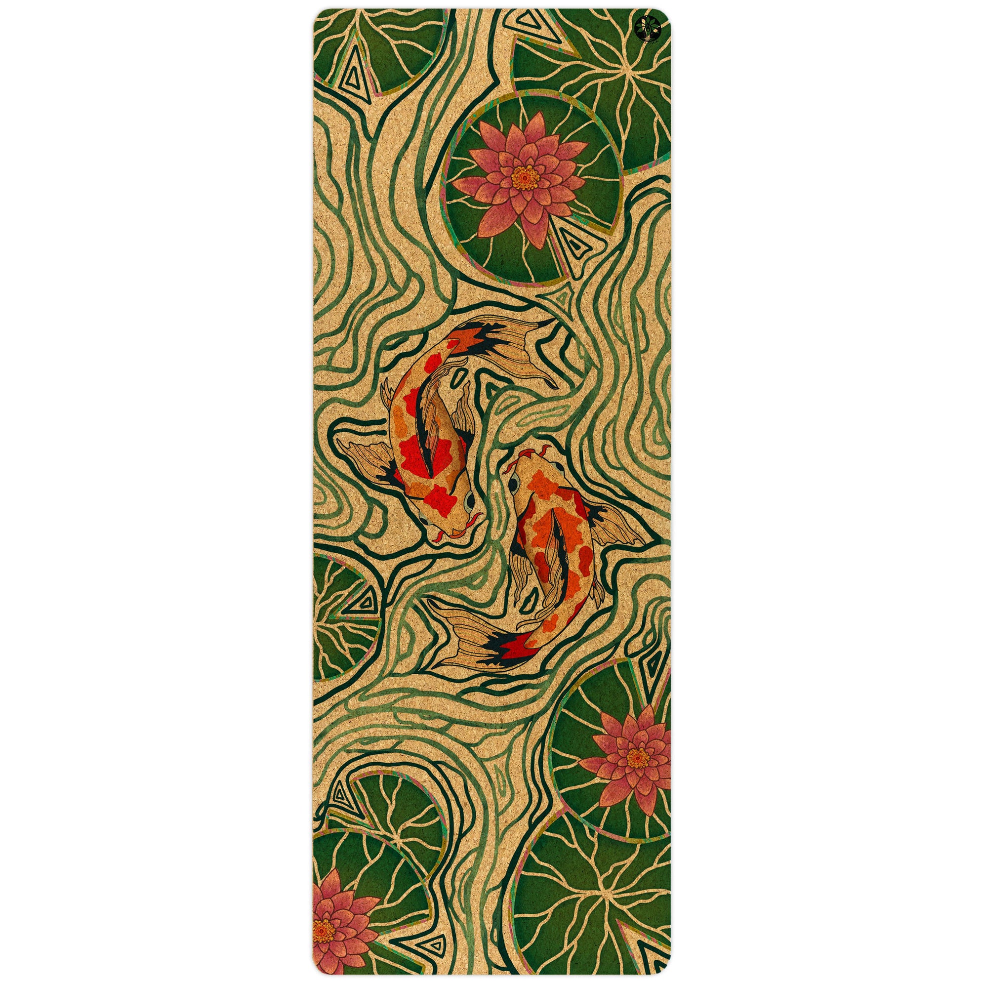 Pond Of Harmony Original Cork Yoga Mat + Plant Foam - Yoloha Yoga